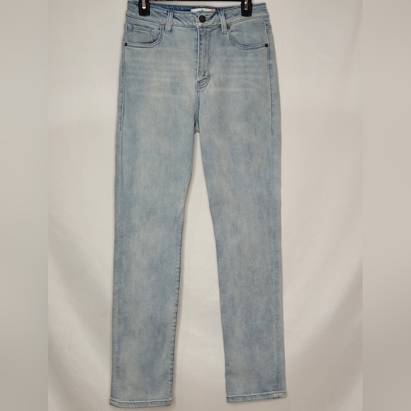 CAbi Higher High Rise Straight Leg Ice Blue Classic Jeans #5883 - Size 4 - Picture 3 of 13